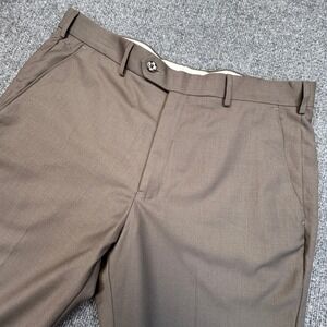 Louis Philippe Dress Pants Mens 35x31 (Measured) Brown Classic‎ Business Office
